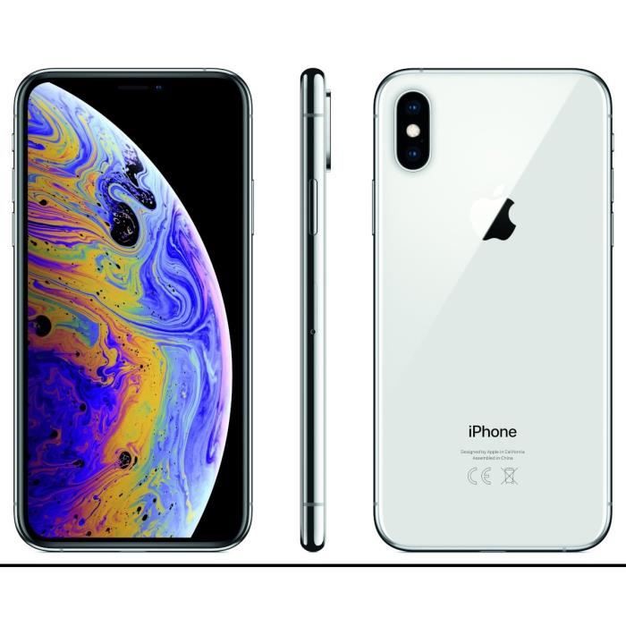 APPLE iPhone Xs Argent 256 Go