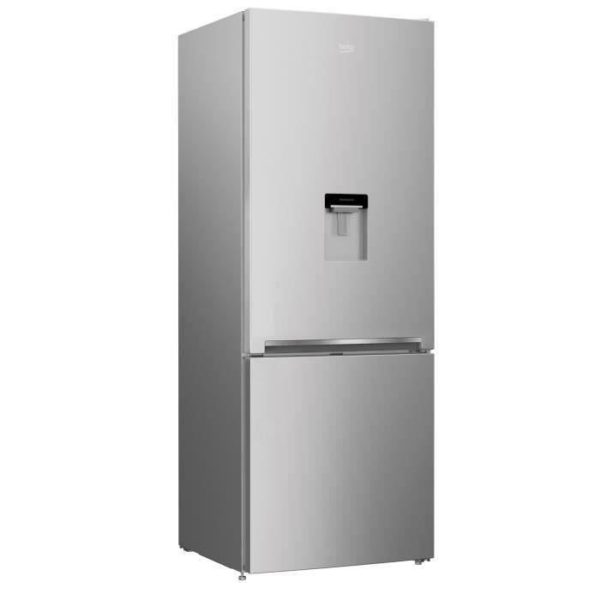 BEKO REC52S - Réfrigérateur congélateur bas - 450L (326+124) - Froid ventilé - A+ - L 70cm x H 192cm - Silver