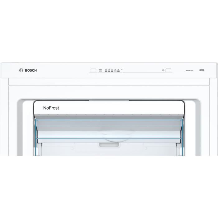 BOSH GSN58VWEV Congélateur pose - libre - 365L - Réfrigérateur et congélateur - A++ - 191 x 70 cm - Blanc