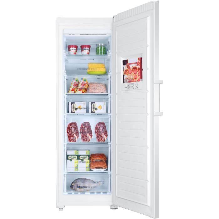 HAIER H2F-255WAA - Congélateur armoire - 262L - Froid No Frost - A+ -L60 x H186.5 cm - Blanc