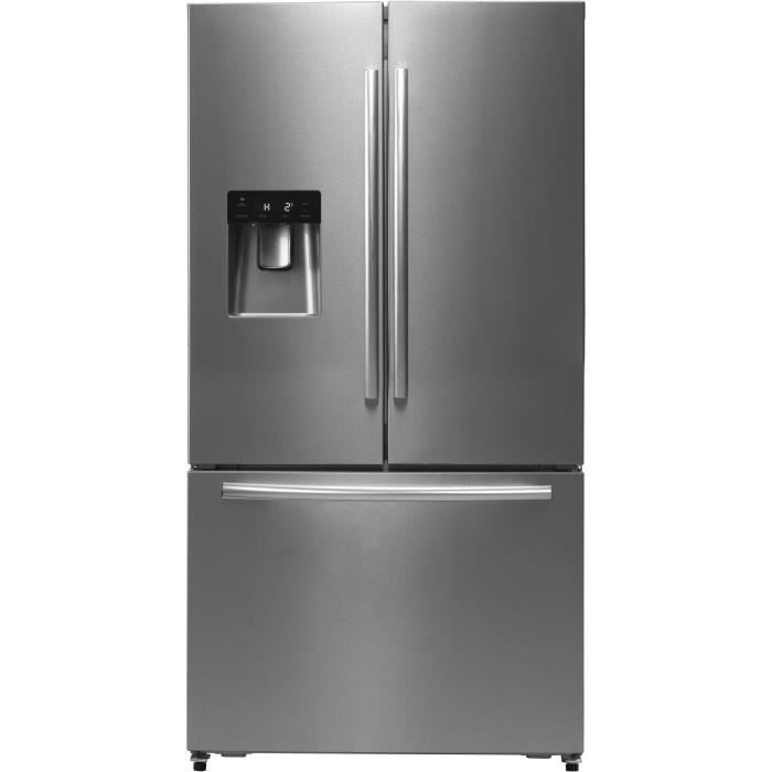 HISENSE - RF697N4ZS1 - Réfrigérateur multi-portes - 536L (417L + 119L) - froid ventilé total - A+ - L91cm x H178cm - Inox look