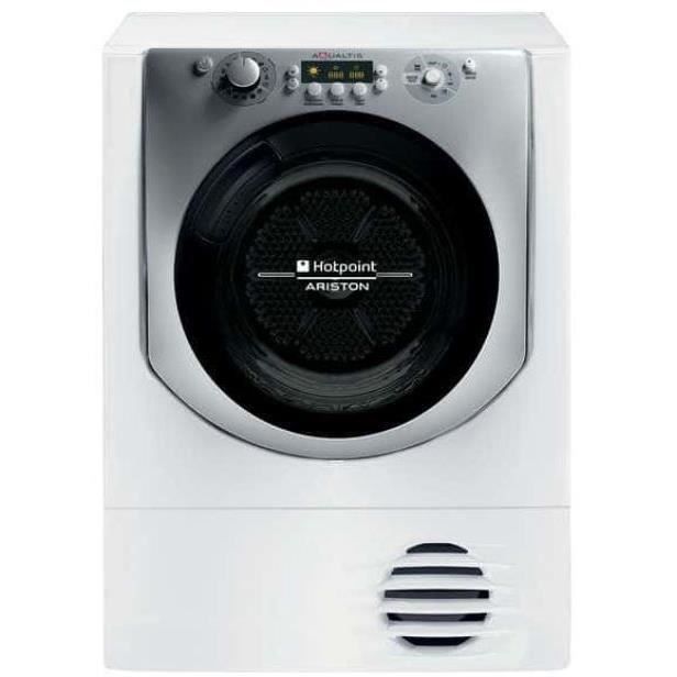 HOTPOINT Aqualtis Sèche-linge AQC9 BF5 - 9 kg - Séchage condensation - Classe B - Blanc et titanium