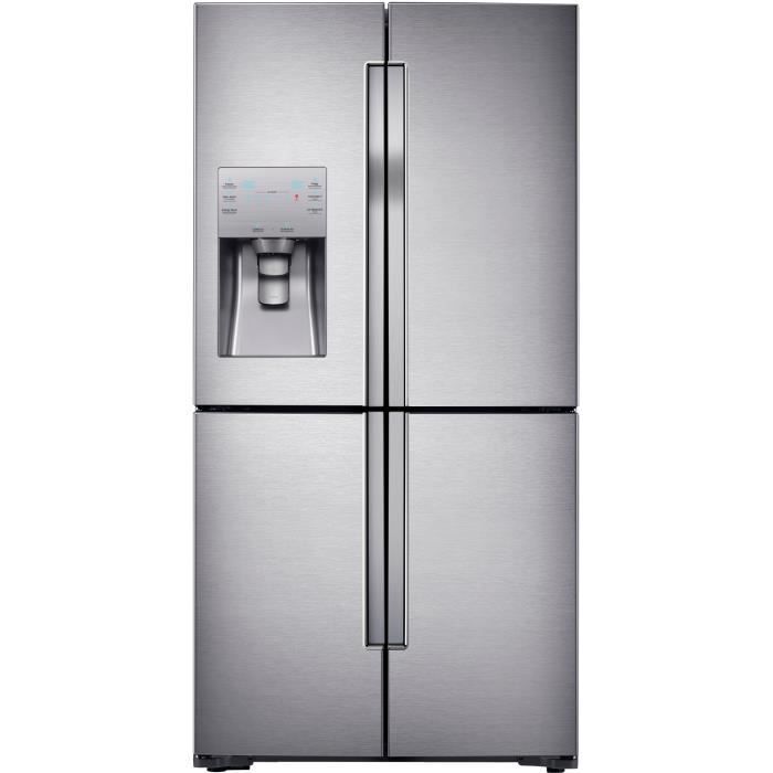 SAMSUNG RF56J9040SR - Réfrigérateur américain - 564L (361 + 203 L) - Froid ventilé-A+ - L 90,8 x H 182,5 cm - Inox anti trace