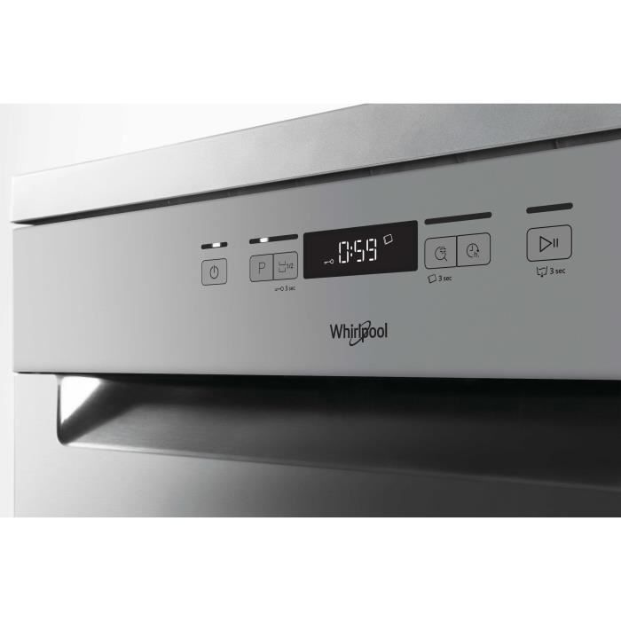 WHIRLPOOL OWFC3C26X - Lave-vaisselle posable-14 couverts-46 dB-A++-Larg 60 cm-Moteur induction